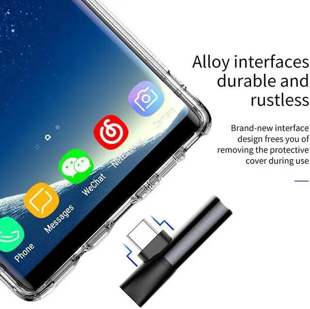 Alt view image 2 of 6 - 1Pcs Baseus L41 Usb C to 3.5mm Aux Jack Audio Adapter For Xiaomi mi 9 Huawei P30 pro Oneplus 7 Audio splitter Type C Charging Adapter