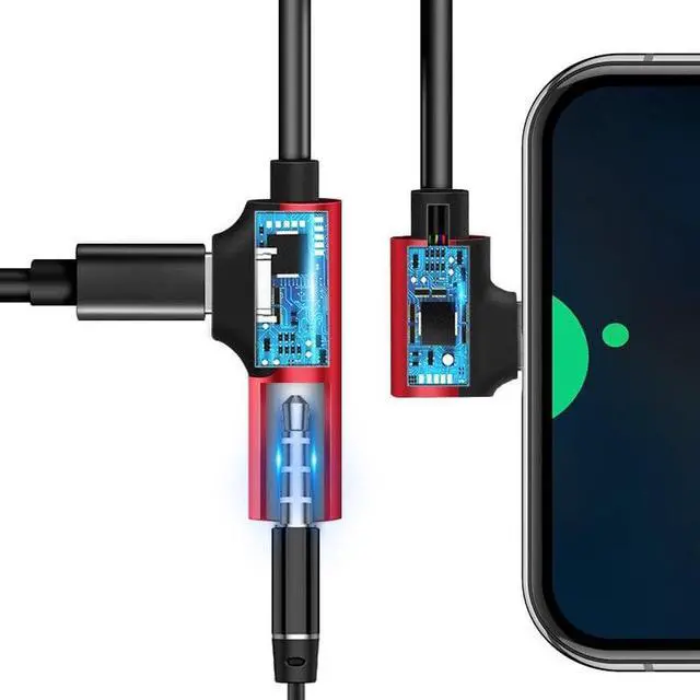 Alt view image 5 of 6 - USB Type C 3.5mm Earphone Connector For Samsung Galaxy S8 S9 S10 E Plus Fast Headphone Jack Splitter Charging Audio Adapter