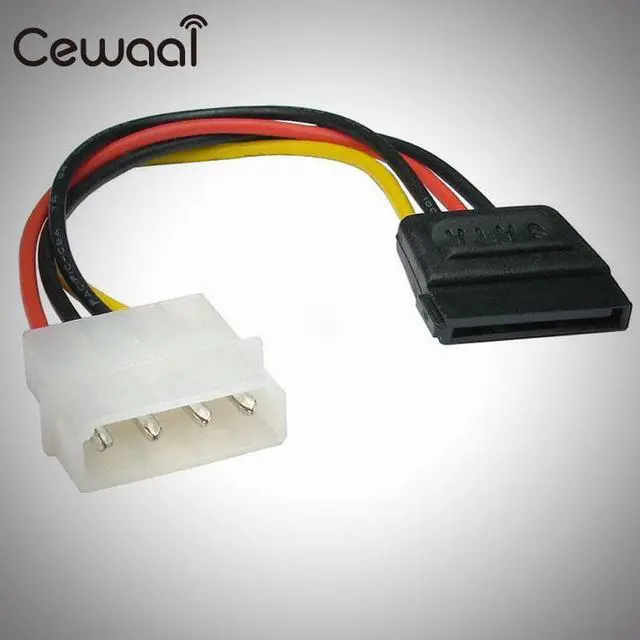 Alt view image 2 of 8 - Cewaal 1pcs Seria Cables Power Adaptor Molex SATA Connector Splitter Hard Drive 4Pin Core For HDD Extension Power Cable