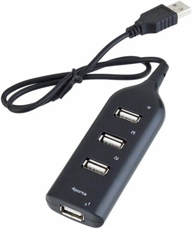 Alt view image 2 of 15 - Portable4 Port USB 1.1 USB HUB Laptop PC Slim Smallest Mini USB Splitter Adapter For Mobile Phone Laptop PC