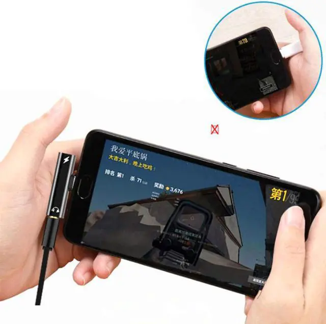 Alt view image 3 of 10 - Type C To 3.5mm Headphone Jack Adapter Splitter For Samsung Huawei Xiaomi Mi9 Audio Charging Cable Aux USB C Connector