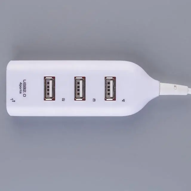 Alt view image 2 of 13 - 4 Ports USB 2.0 Hub USB Port USB HUB Portable USB Splitter for Apple Macbook Air Laptop PC Tablet