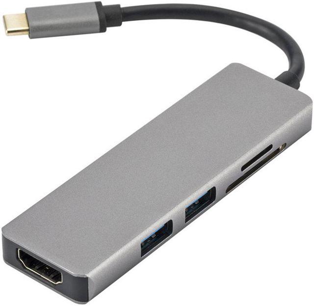 Ripley - ADAPTADOR MULTIPUERTO USB C A HDMI TIPO C HUB THUNDERBOLT