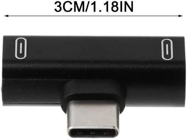 Alt view image 5 of 12 - 10 Packs Dual Type C USB C Earphone Headphone Audio Charging Charger Adapter Splitter Convertor For Xiaomi 6 6X 8 Note3 Mix 2 Huawei