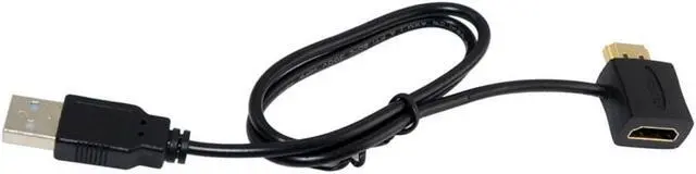 Alt view image 3 of 8 - Computer Cable 1080P USB 2.0 HDMI Male To Female Adapter Extender Power Supply Connector Cable for HDTV Male Cable