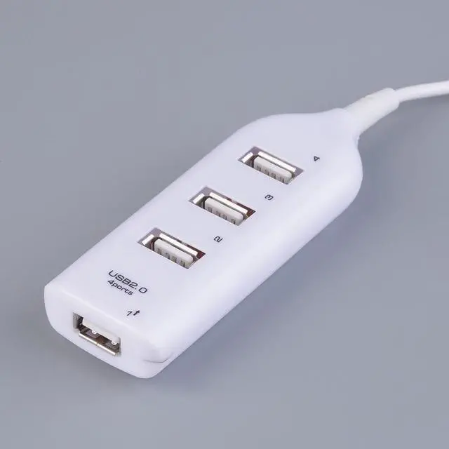 Alt view image 4 of 13 - 4 Ports USB 2.0 Hub USB Port USB HUB Portable USB Splitter for Apple Macbook Air Laptop PC Tablet