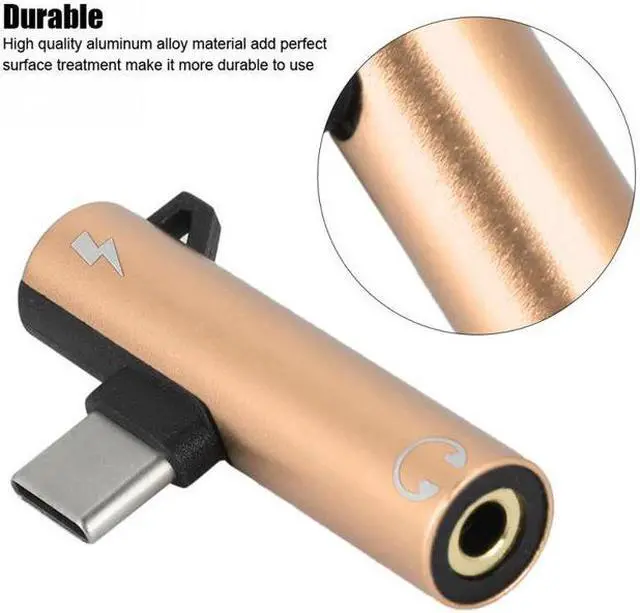 Alt view image 2 of 10 - Type C To 3.5mm Headphone Jack Adapter Splitter For Samsung Huawei Xiaomi Mi9 Audio Charging Cable Aux USB C Connector
