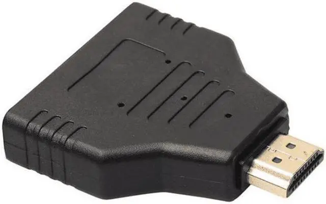 Alt view image 5 of 6 - 10 Packs HDMI Port Male to 2 Female Splitter Cable Professional 1 In 2 Out HDMI Adapter Converter Supports 1080P