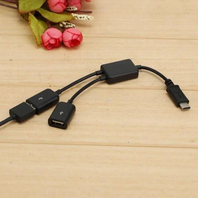 Alt view image 5 of 11 - USB 3.1 Type C OTG HUB Cable 2 in 1 USB C 3.1 Male to Female Plug Cord Splitter Type C to Dual USB2.0 Converter Adapter Wire