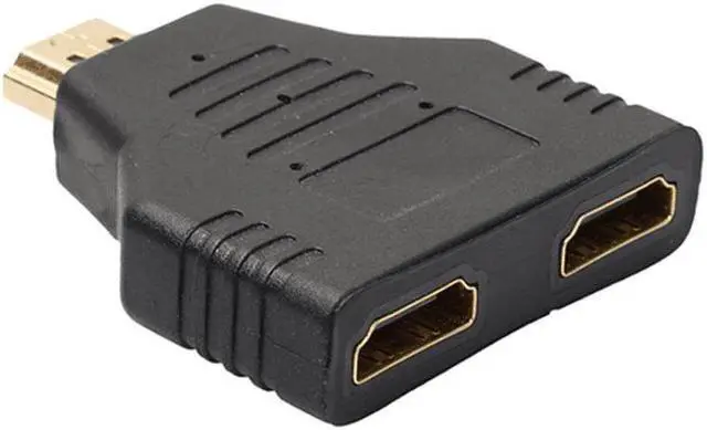 Alt view image 6 of 6 - 10 Packs HDMI Port Male to 2 Female Splitter Cable Professional 1 In 2 Out HDMI Adapter Converter Supports 1080P