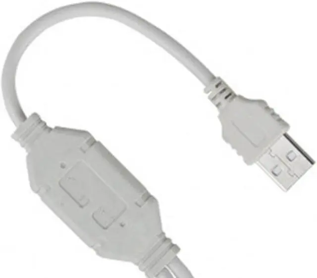 Alt view image 4 of 6 - Splitter USB 2.0 Male to 2 x Female PS2 Keyboard Mouse PS/2 Adapter Cable