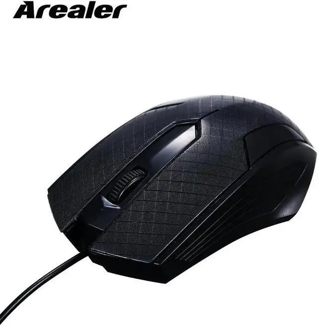 Alt view image 2 of 5 - Wired Gaming Mouse 1600 dpi 3-Button USB Optical Mouse with 1.1M Cord Mice Compatible pc mouse for pc laptop computer