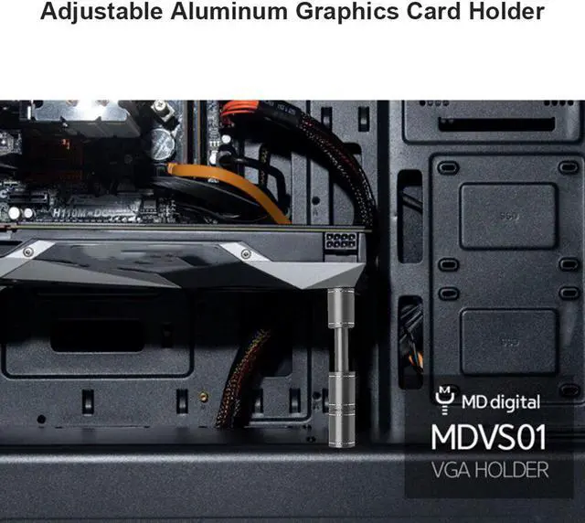 Alt view image 5 of 6 - Graphics Card Stand Holder GPU Brace Support DH Aluminum Alloy Desktop PC Computer Case Video Cards Holder Telescopic Bracket