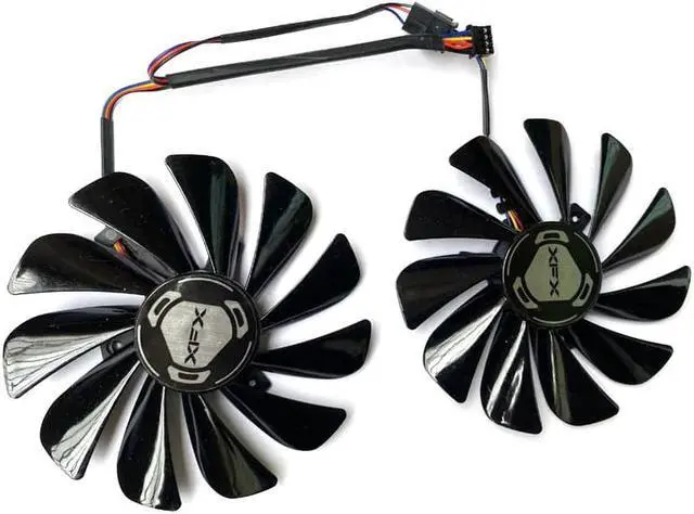 Alt view image 3 of 6 - NEW 2PCS 95MM 4PIN FDC10U12S9-C RX 5600XT 5700XT RX580 GPU Cooling Fan For XFX Radeon RX 5600 5700 XT RAW II Graphic Cards Fans