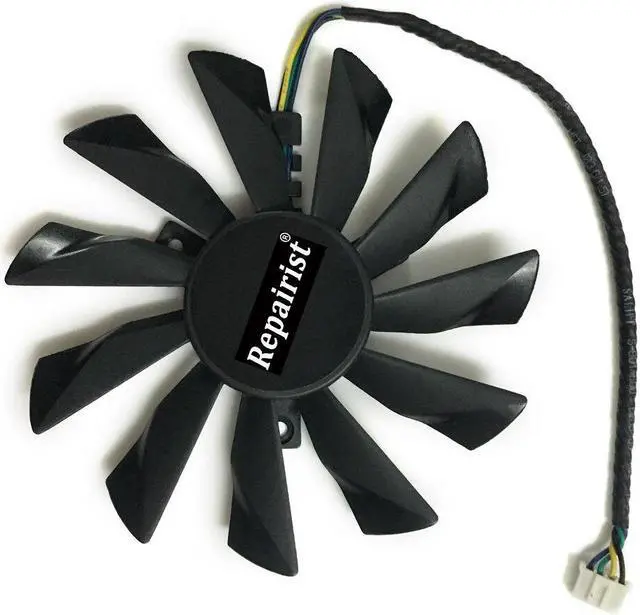 Alt view image 3 of 6 - PLD10010B12HH PLD10010S12HH GPU Fan For MSI RX480/580/470/570 GTX950/960/970/980/1060/1070/1080/1080Ti R9 290X/280X/270X Cooling