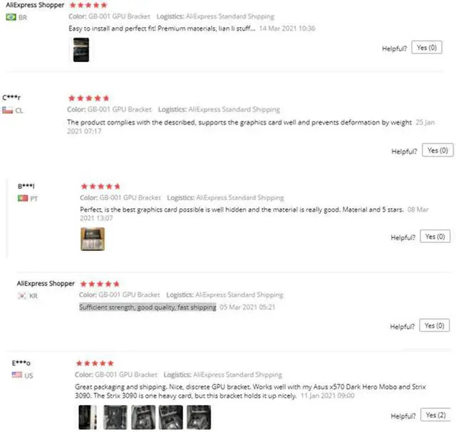 Alt view image 6 of 6 - LIANLI GPU Bracket For ATX E-ATX Motherboard PC Stand ANTI-SAG Graphics Cards Support VGA Holder
