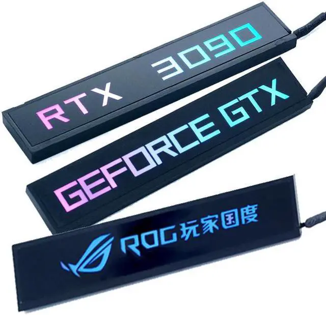 Main image of DIY RGB VGA Side Panel RTX 3070 3080 3090 Graphics Card GPU Lighting Backplate Board ROG Faith Lamp 5V 3PIN Argb M/B AURA SYNC