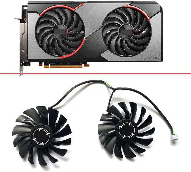Main image of 85MM PLD09210S12HH 4PIN RX 5600 GPU Cooler Fan For MSI Radeon RX 5700 XT GAMING X RX 5500 XT MECH 8G OC Graphics Video Card