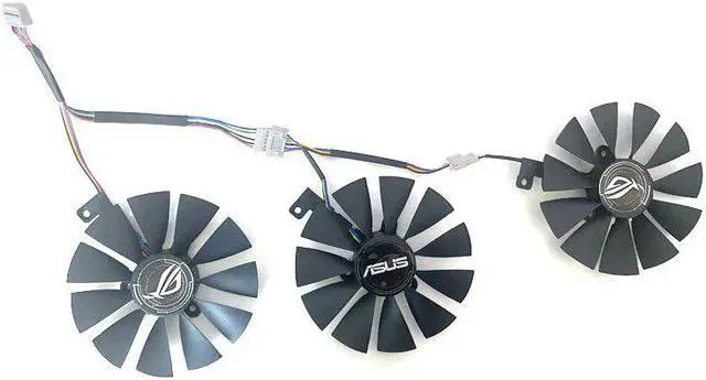 Alt view image 5 of 6 - Original 3PCS 87MM 7pin T129215SH T129215SL STRIX-RTX 2060 GPU Fan For ASUS ROG-STRIX-RTX 2060 2070-O8G-GAMING RTX2060 RTX 2070