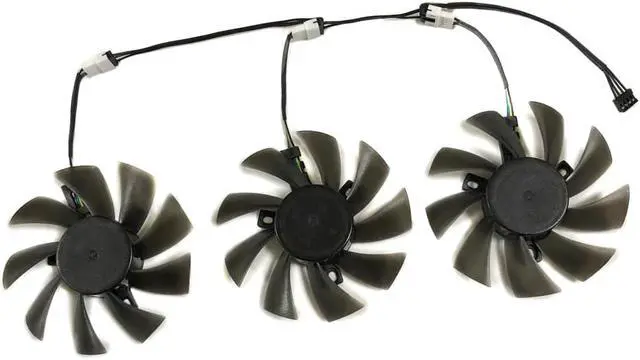 Alt view image 3 of 6 - 3Pcs/Set DIY FDC10U12S9-C Graphics Card Fan GPU VGA Cooler For Powercolor RX 5700 XT Red Devil 8GB GDDR6 Video Cards Replace