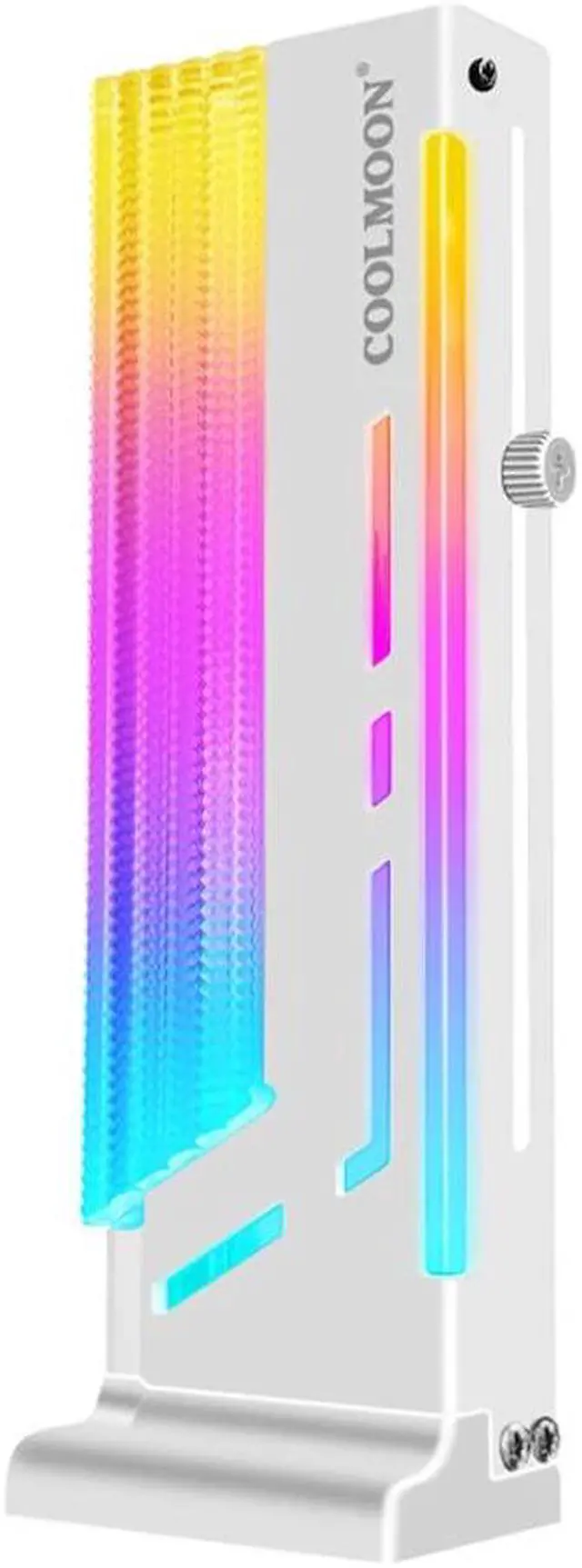 Alt view image 3 of 6 - CoolMoon Aluminum Alloy Graphics Video Stand GPU Support Desktop PC Case Video Cards Holder Bracket Cooling Kit