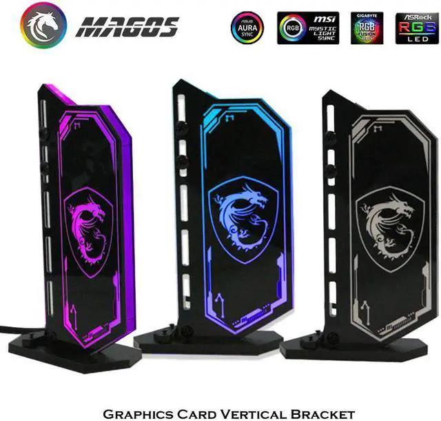 Main image of GPU Bracket Support Graphics Card Support Vertical Holder Stand 12V RGB 5V ARGB Lighting Multiple graphics customization