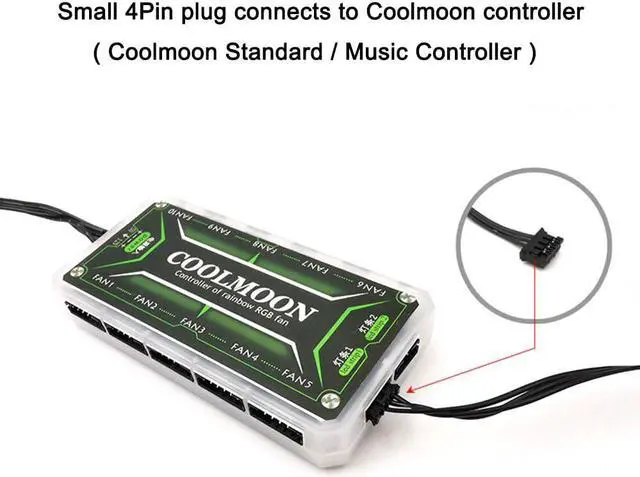 Alt view image 3 of 6 - Coolmoon 25cm Graphics Card Bracket Support Frame GPU Holder 5V 4PIN RGB Colorful Decorative Light Board PC Chassis Accessories