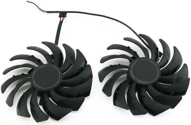 Alt view image 2 of 6 - 2PCS 95MM DIY FAN PLD10010S12HH DC 12V 4PIN RTX3070 GPU FAN For MSI RTX 3070 3060 3060Ti VENTUS 2X OC Graphics Card Cooling Fan