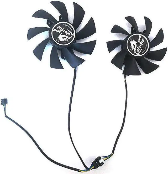 Alt view image 3 of 6 - 3PCS 4pin 85MM 75MM RTX2060 GPU Fan For Colorful GeForce RTX 2060 Gaming ES iGame GeForce GTX1660 Ti 1660 Ultra Cooling Fans