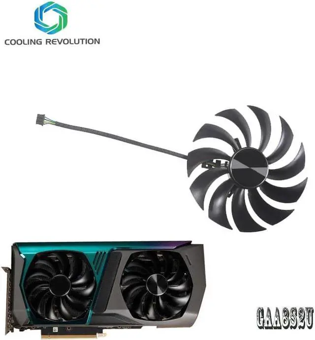 Alt view image 3 of 3 - 100MM GAA8S2U 12V 0.45A RTX3070 GPU Cooling Fan For Zotac Gaming RTX 3070 AMP Holo LHR Graphics Card Fan