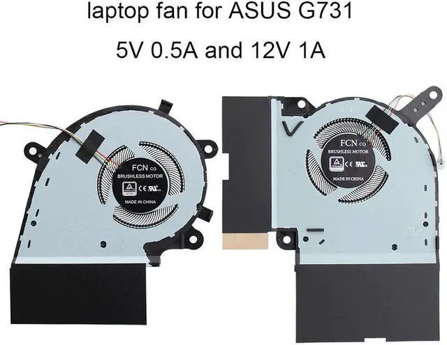 Main image of Laptops CPU Cooling Fans For Asus ROG Strix G17 G731G G731GV G731GW G731 Graphics Card Fan GPU Cooler DC 12V 5V 13NR01Q0P04011