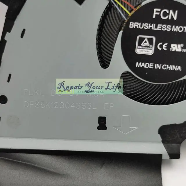 Alt view image 4 of 6 - Laptops CPU Cooling Fans For Asus ROG Strix G17 G731G G731GV G731GW G731 Graphics Card Fan GPU Cooler DC 12V 5V 13NR01Q0P04011