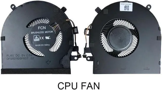 Alt view image 3 of 6 - Laptop CPU Cooling Fans for Razer Blade 15 RZ09-0270 02705E76 RZ09 3009 E97 GPU Cooler Radiator fan New DFS5K121142621 FLK7 FL6S