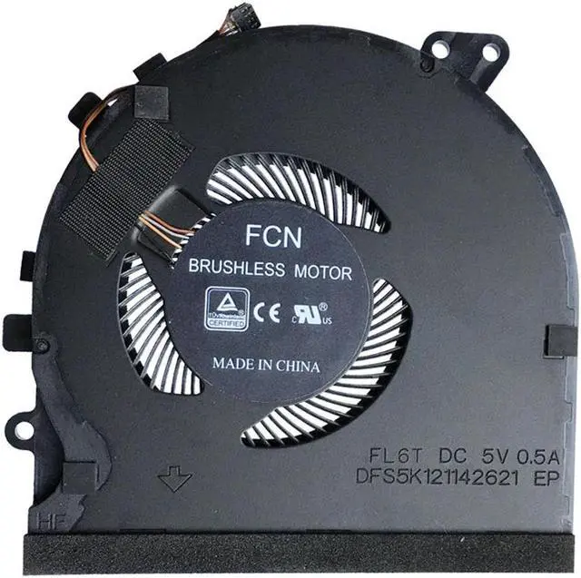 Alt view image 6 of 6 - Laptop CPU Cooling Fans for Razer Blade 15 RZ09-0270 02705E76 RZ09 3009 E97 GPU Cooler Radiator fan New DFS5K121142621 FLK7 FL6S