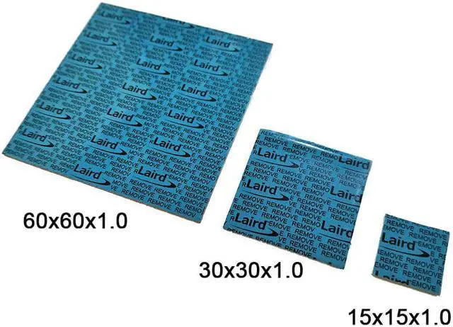 Alt view image 2 of 5 - Silicon GPU Thermal Pad for LAIRD T-FLEX 740 700 SERIES Thermal GAP FILLER VGA GPU Thermal PAD COOLING 15x15 30x30 60x60x1.0