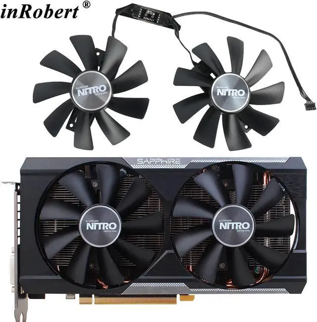 Main image of 100mm GAA8B2U Ball Bearing GPU Fan For Sapphire R9 380 380X Graphics Card Cooling Fan with Case