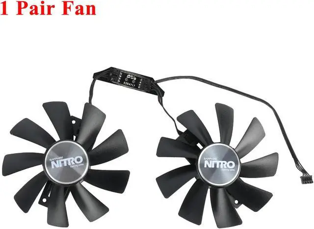 Alt view image 3 of 5 - 100mm GAA8B2U Ball Bearing GPU Fan For Sapphire R9 380 380X Graphics Card Cooling Fan with Case