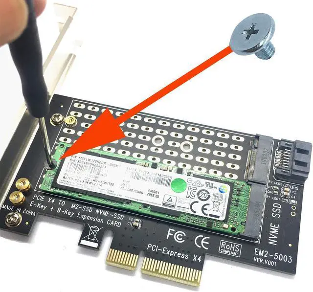 Alt view image 3 of 4 - 16pcs M2 2280SSD Screws Kit , PCIe NVMe M.2 SSD Mounting Screws