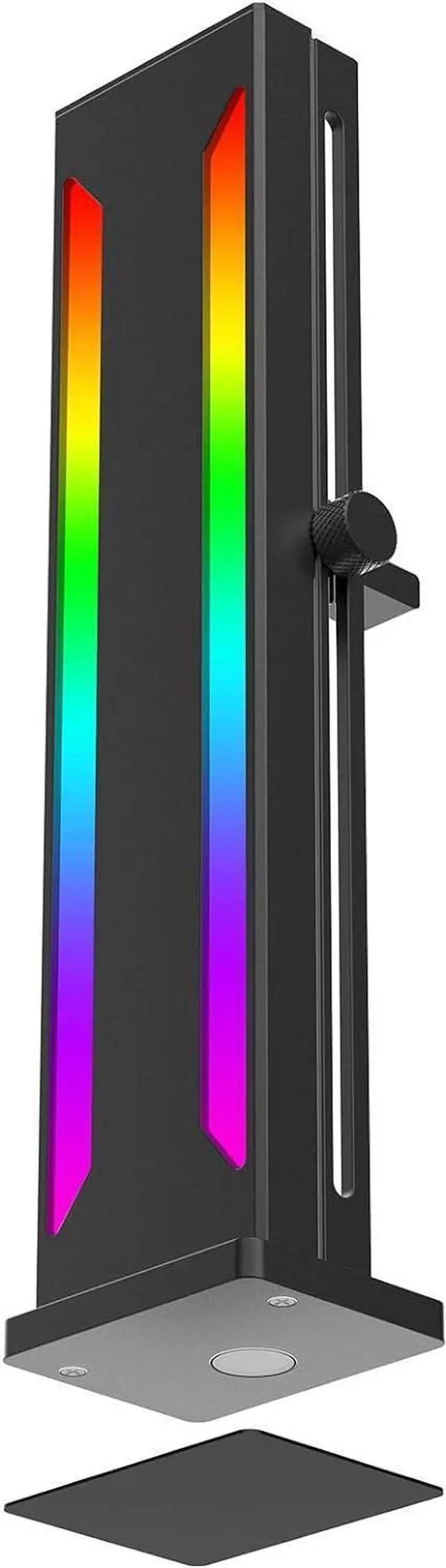 Main image of RGB GPU Support Bracket, Magnetic Base Graphics Card GPU Brace Support, Slidable 5V 3 Pin GPU Stand Colorful Video Card Holder Bracket (Black)