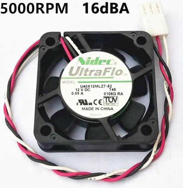 Main image of NIDEC U40X12MLZ7-52 DC 12V 4010 40mm 40x40x10mm Fan for Bridge chip Graphics Card Fan 3D printer Fan HDTV ATOM HTPC fan