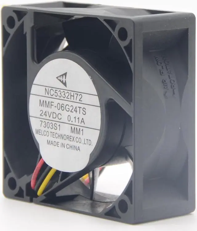 Alt view image 3 of 6 - Mitsubishi Converter fan NC5332H72 Melco MMF-06G24TS-MM1 24V 0.11A ABB Fan PLC cooling fan