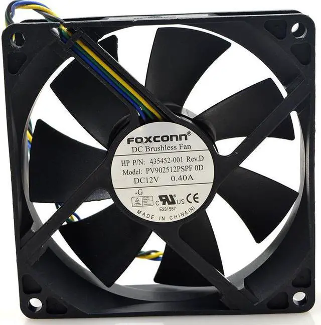 Main image of Foxconn PV902512PSPF  DC12V 0.4A 9cm 92mm x 25mm 4-pin HP/DELL/Lenovo server fan PWM chassis CPU cooling fan