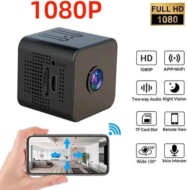 Main image of 1080P Mini Wifi Camera Night Vision Hidden IP Camera Vision Remote Monitor Portable Wireless Mini Camcorders