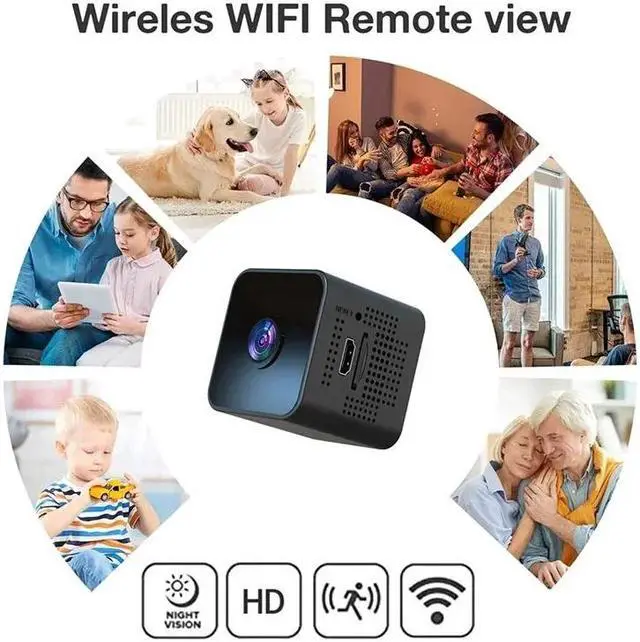 Alt view image 6 of 6 - 1080P Mini Wifi Camera Night Vision Hidden IP Camera Vision Remote Monitor Portable Wireless Mini Camcorders