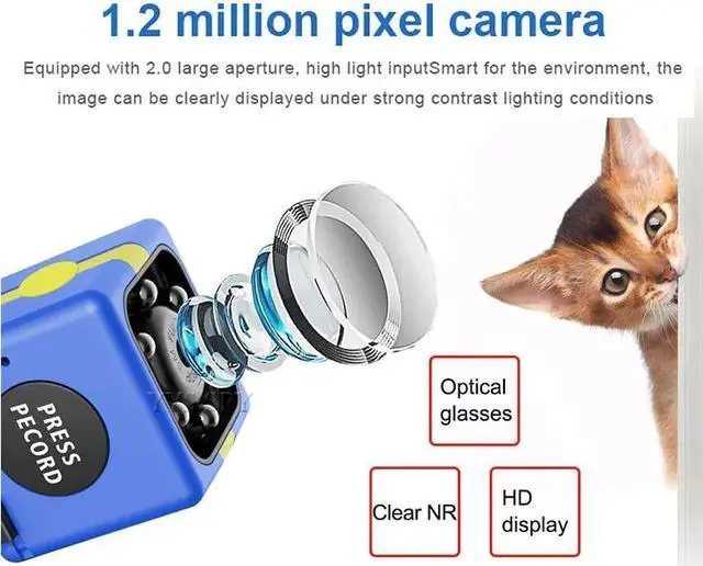 Alt view image 2 of 7 - HD Mini Camera Auto IR Night Vision Small Kamera Espia Action Body Micro Camcorder Support Hidden SD Card Digital DVR Camara Blue