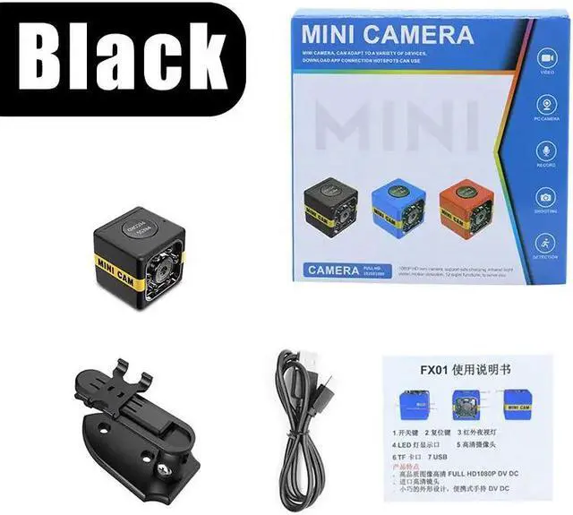 Alt view image 2 of 2 - HD Mini Camera Auto IR Night Vision Small Kamera Espia Action Body Micro Camcorder Support Hidden SD Card Digital DVR Camara Black