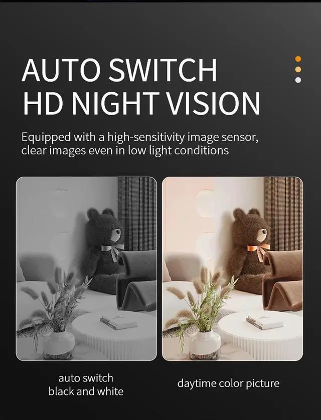 Alt view image 5 of 6 - 1080P HD Mini Camera WiFi Wireless Home Security Surveillance Cameras Night Vision Smart Home Sports Monitor