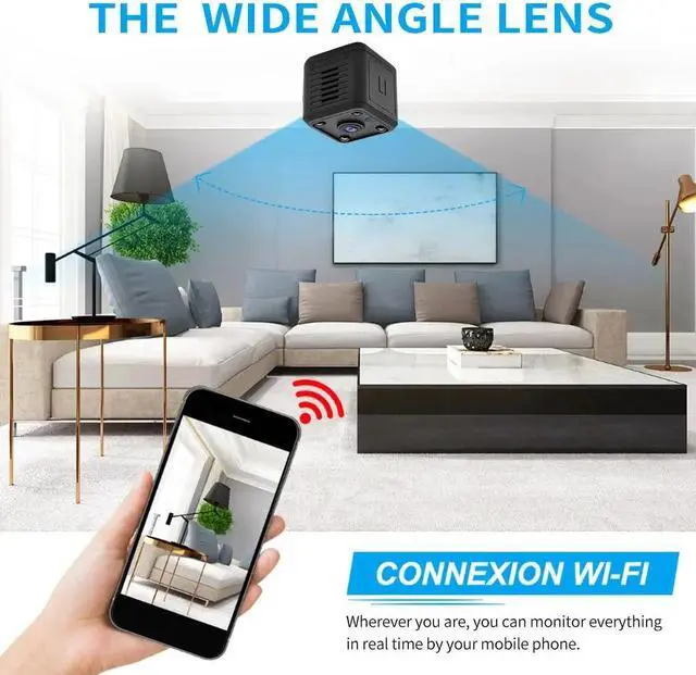 Alt view image 2 of 6 - Mini IP Cameras HD 1080P Wifi Sports Wireless Security Surveillance Built-in Battery Night Vision Smart Home Cameras