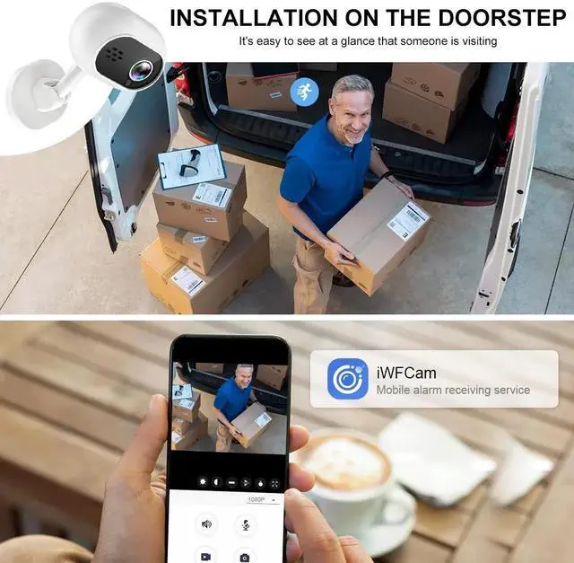 Alt view image 4 of 6 - Wireless WiFi Camera Home Security Protection Cam Mini Infrared Night Vision PTZ Camera Motion Detection Surveillance Camera