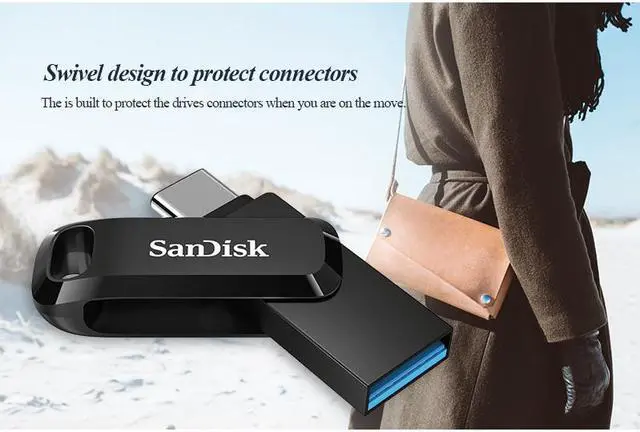 Alt view image 4 of 7 - SanDisk Ultra Dual Drive Go USB 3.1 Type C 64GB 150MB/s USB Flash Disk Memory Stick USB Type A Pendrive For Phone/Tablets/PC